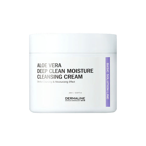 DERMALINE Aloe Vera Deep Clean Moisture Cleansing Cream 300ml