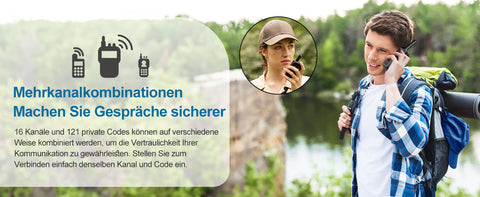 AWANFI Rechargeable Walkie Talkies (2/3/4-Pack) – Long Range 2-Way Radios with 16 Channels, VOX, USB-C Charging – Ideal for Kids & Adults, Outdoor Camping & Hiking