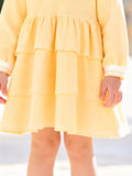 Children's Polo Collar Tiered Dress