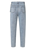 High Waist Straight Leg Jeans