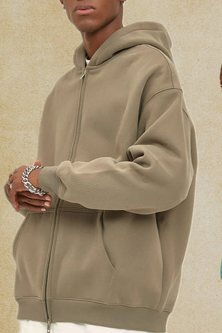 Men's Zip-Up Fleece Hoodie