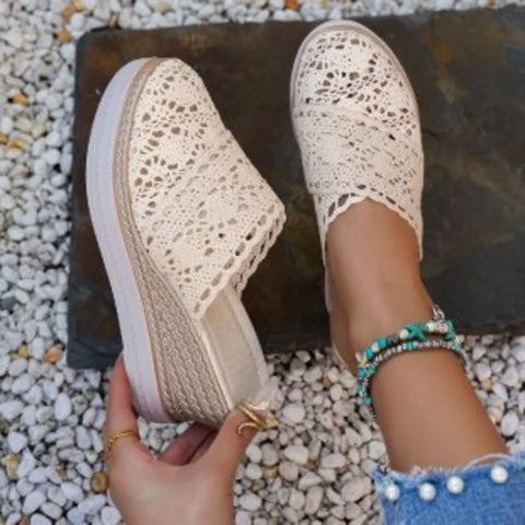 Round Toe Wedge Sandals