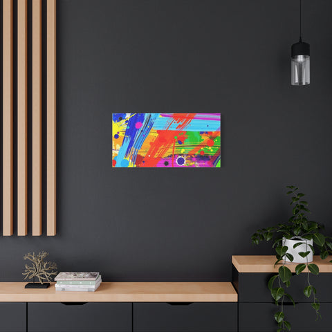 Abstract Color Splash Canvas Print — Vibrant Modern Wall Art