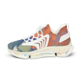Men's Mesh Sneakers — Colorful Abstract Athletic Shoes