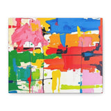 Abstract Color Splash Matte Canvas Print — Vibrant Modern Wall Art