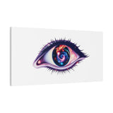 Cosmic Eye Canvas Print — Galaxy Eye Matte Stretched Wall Art