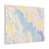 Pastel Abstract Brushstroke Canvas Wall Art