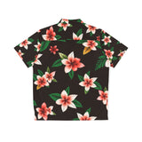 Tropical Plumeria Hawaiian Shirt — Men's Floral Aloha Button-Up