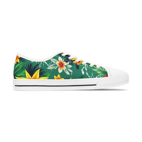 Tropical Floral Women's Low Top Sneakers