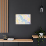 Pastel Abstract Brushstroke Canvas Wall Art