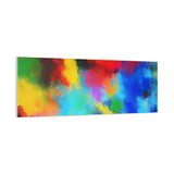 Abstract Color Burst Canvas Print — Vibrant Stretched Matte Wall Art