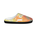 Abstract Brushstroke Women's Indoor Slippers — Cozy Colorful Home Shoes