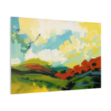 Abstract Colorful Landscape Canvas