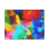 Abstract Color Burst Canvas Print — Vibrant Stretched Matte Wall Art