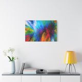 Abstract Color Explosion Matte Canvas Print