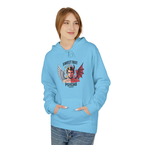 Hoodie - Sweet But Psycho Angel & Devil Graphic Pullover