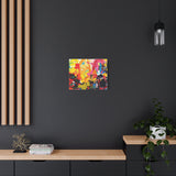 Abstract Color Splash Canvas Print - Vibrant Stretched Matte Wall Art