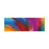 Abstract Rainbow Swirl Matte Canvas Print (Stretched)