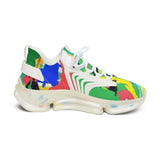 Women's Mesh Sneakers — Colorful Abstract Summer Athletic Shoes