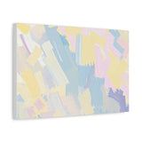 Pastel Abstract Brushstroke Canvas Wall Art