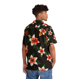 Tropical Plumeria Hawaiian Shirt — Men's Floral Aloha Button-Up