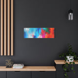 Vibrant Abstract Color Splash Matte Canvas Print