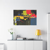 Abstract Color Splash Matte Canvas Print — Modern Stretched Wall Art