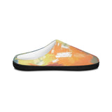 Abstract Brushstroke Women's Indoor Slippers — Colorful Cozy House Shoes