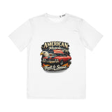 American Muscle Car Tee — "Built for Speed" Patriotic Eagle Graphic