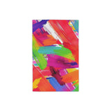 Vibrant Brushstroke Beach Towel — Colorful Abstract Paint Swatch Design