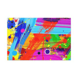 Abstract Color Splash Canvas Print — Vibrant Modern Wall Art