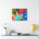 Abstract Color Burst Canvas Print — Vibrant Stretched Matte Wall Art