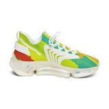 Women's Colorful Mesh Sneakers — Vibrant Abstract Athletic Shoes