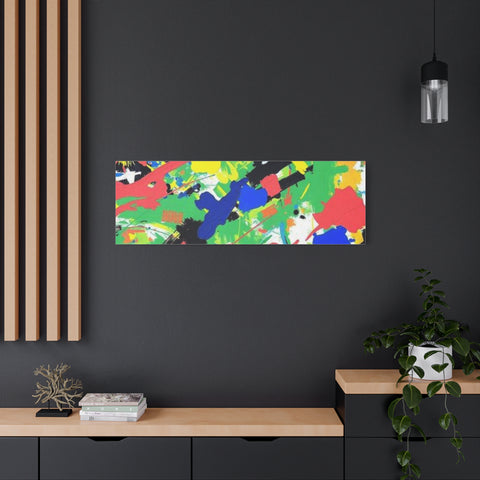 Abstract Color Splash Canvas Print — Vibrant Modern Wall Art