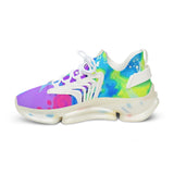 Colorful Tie-Dye Mesh Sneakers — Men's Athletic Casual Shoes