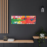 Abstract Color Splash Matte Canvas Print — Vibrant Modern Wall Art