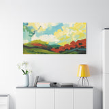 Abstract Colorful Landscape Canvas