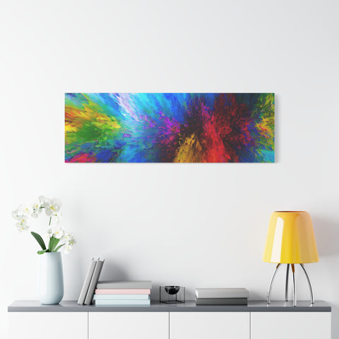 Abstract Color Explosion Matte Canvas Print