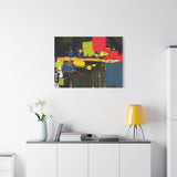 Abstract Color Splash Matte Canvas Print — Modern Stretched Wall Art