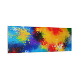 Abstract Color Splash Matte Canvas Print — Vibrant Stretched Wall Art