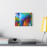 Abstract Color Explosion Matte Canvas Print