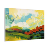 Abstract Colorful Landscape Canvas