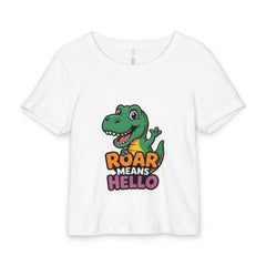 Roar Means Hello Dino Baby Tee – Cute Toddler Dinosaur Shirt