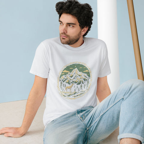 Mountain Wilderness T-Shirt — Scenic Elk Forest Graphic Tee