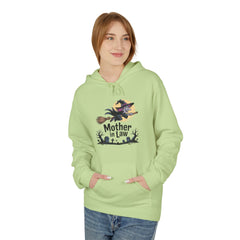Mother-in-Law Halloween Hoodie — Witch Broom Graveyard Sweatshirt