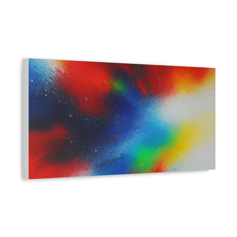 Abstract Color Burst Canvas Print — Vibrant Stretched Matte Wall Art