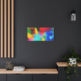 Abstract Color Burst Canvas Print — Vibrant Stretched Matte Wall Art