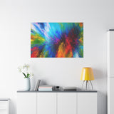 Abstract Color Explosion Matte Canvas Print