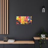 Abstract Color Splash Canvas Print - Vibrant Stretched Matte Wall Art