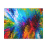 Abstract Color Explosion Matte Canvas Print